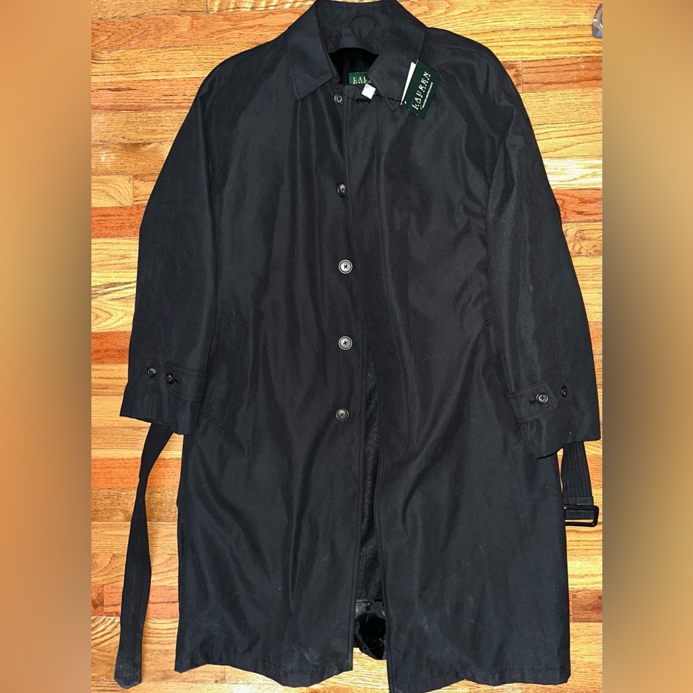 Lauren Ralph Lauren trench coat size 40R black